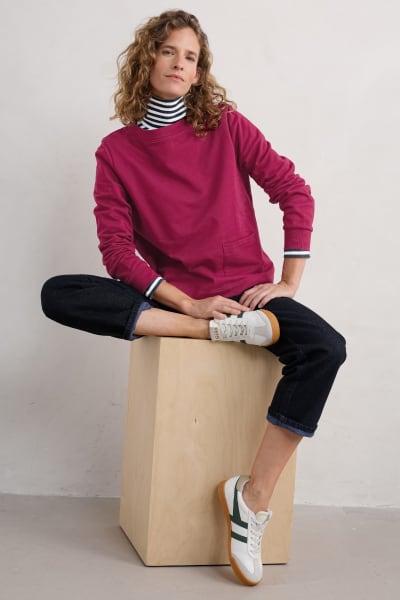 Womens sweatshirts with collars on sale