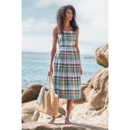 Check Organic Cotton Sun Dress Seasalt Cornwall Seasalt Cornwall