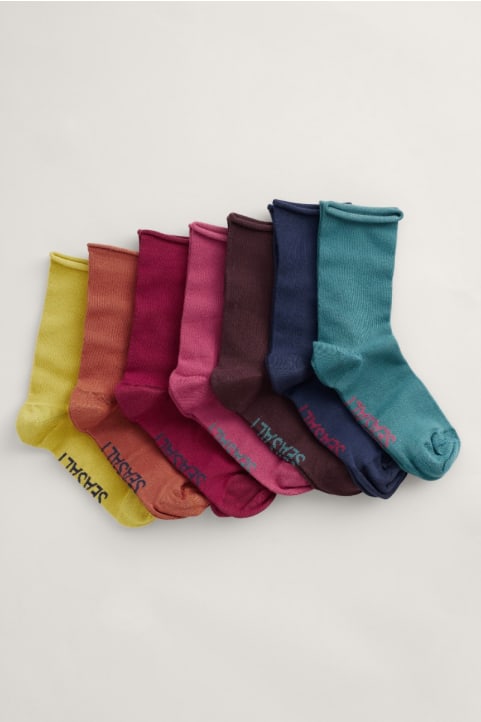 Gift Box of 7 Women's Lightweight Sailor Socks