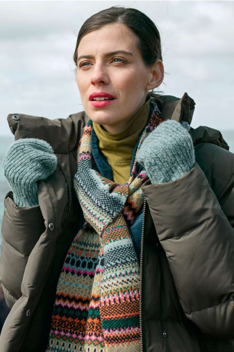 Bright Line Fair Isle Scarf