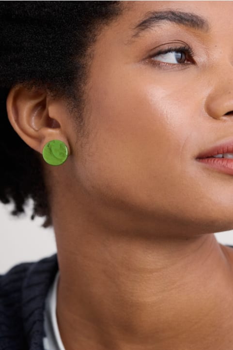 Ballowall Circle Stud Earrings