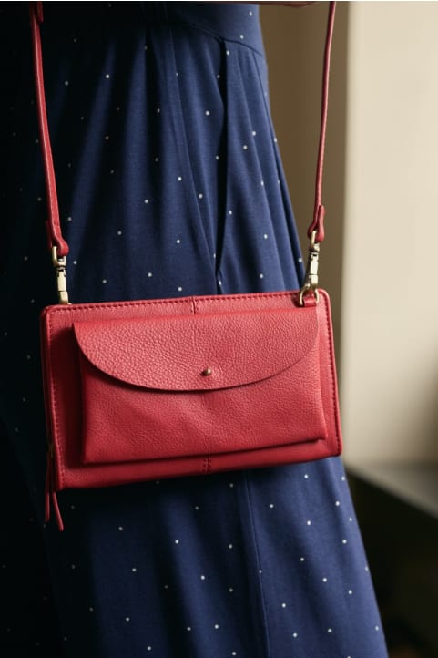Multitude Leather Cross Body Bag