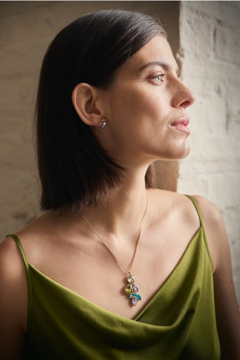 Brilliance Brass Cascade Pendant Image