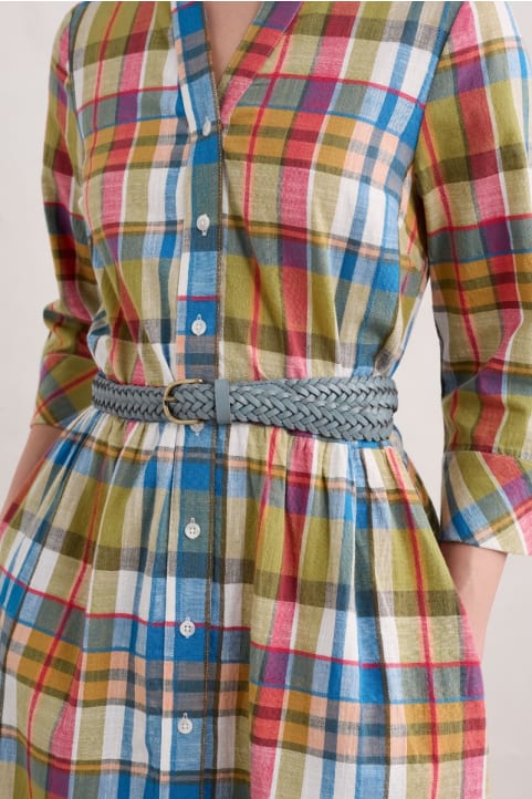 Intertwined Woven Leather Belt