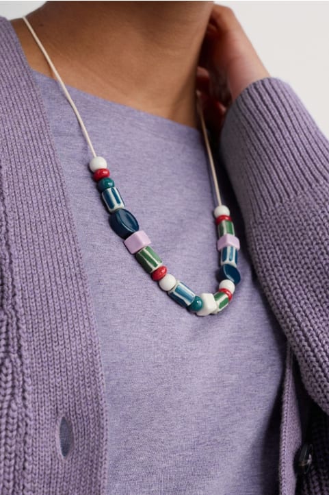 Vervain Mixed Ceramic Bead Necklace Image