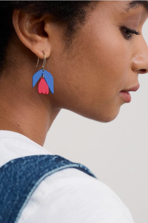 Yarrow Flower Drop Earrings