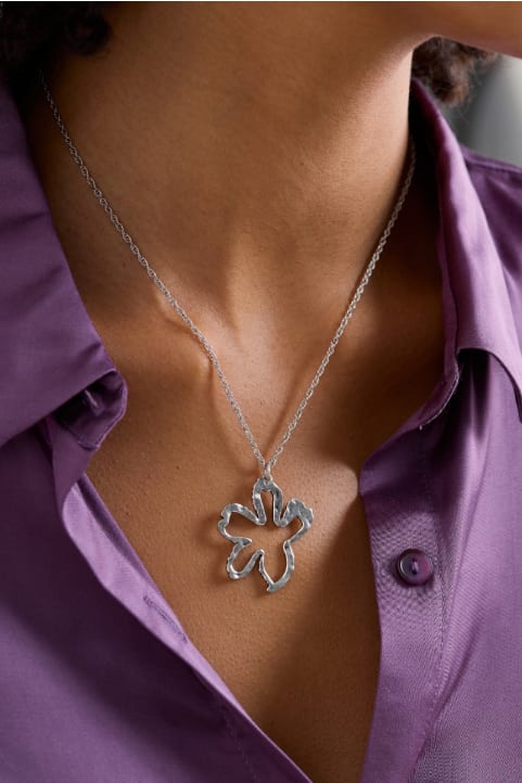 Anneal Flower Pendant