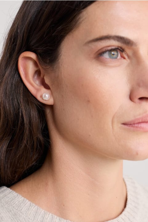 Pearl Stud Earrings
