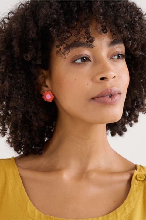 Pilosella Flower Stud Earrings