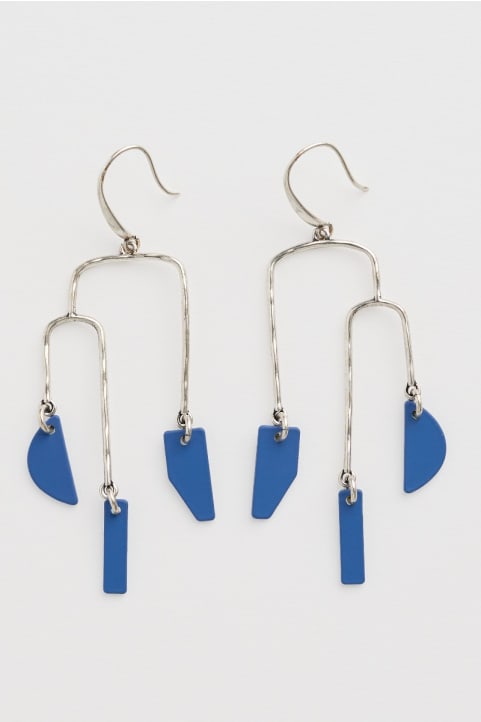 Earth to Sky Silver-Tone Drop Earrings