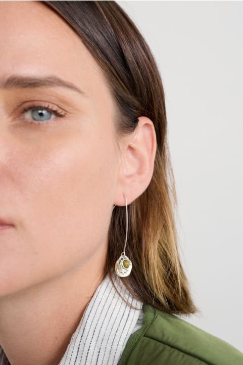 Double Disc Drop Earrings Image