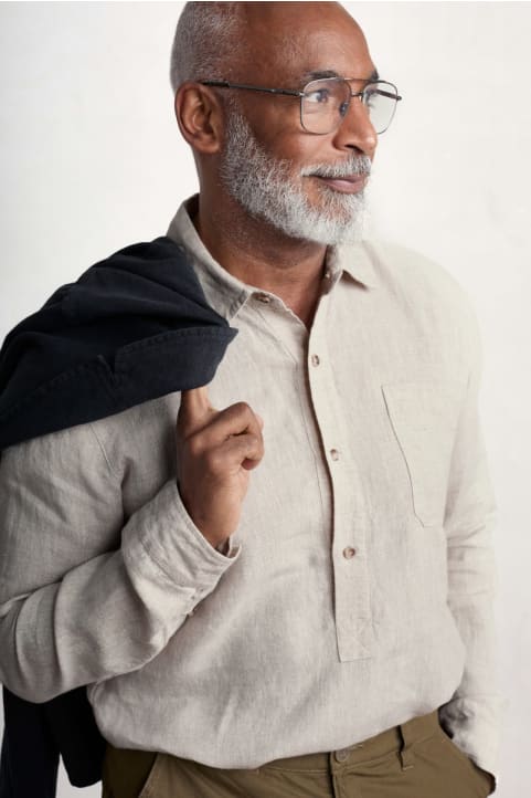 Men's Artist's Linen Shirt