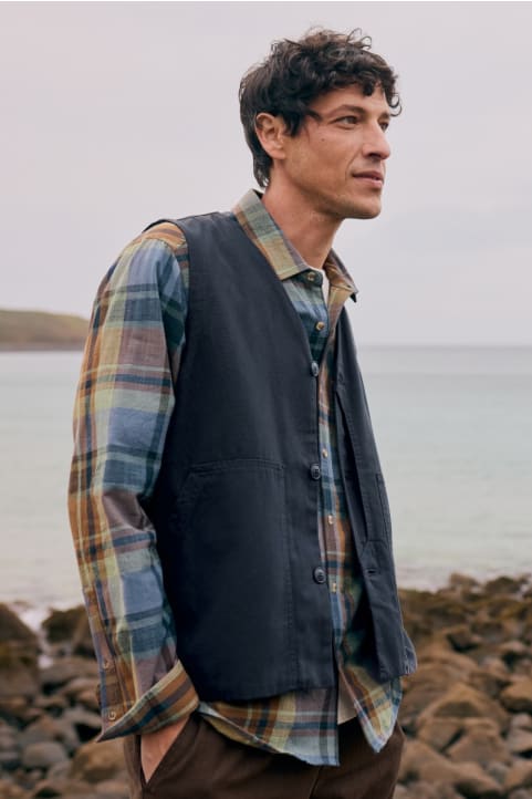 Men's Organic Cotton Metern Waistcoat Image