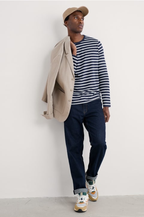 Men's Sailor Shirt With Crew Neck (GOTS) Image