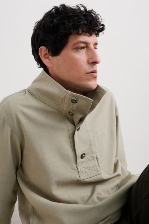 Men's Clay Stone Organic Cotton Pullover Smock
