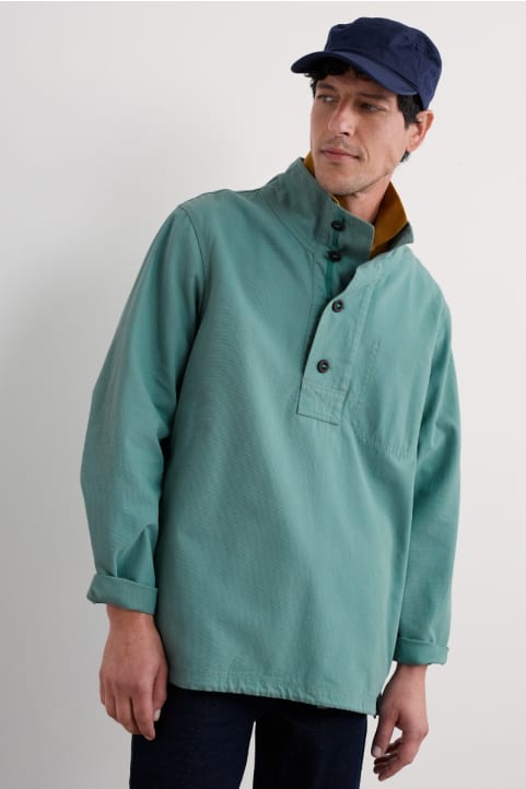 Men's Clay Stone Organic Cotton Pullover Smock