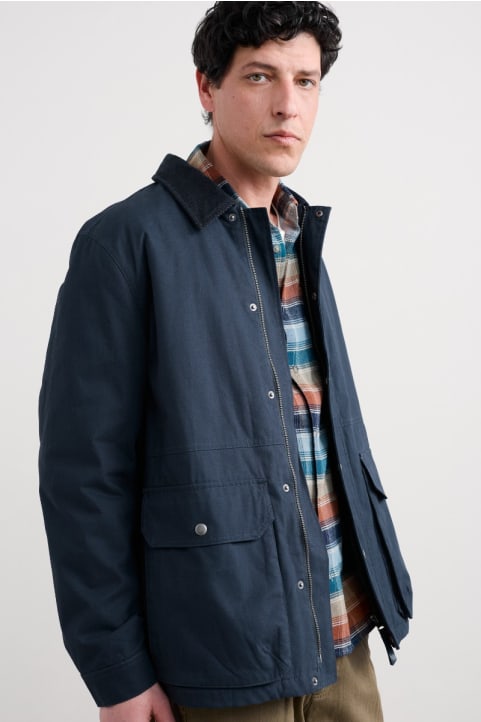 Men's Marlin Organic Cotton Coat Model Image