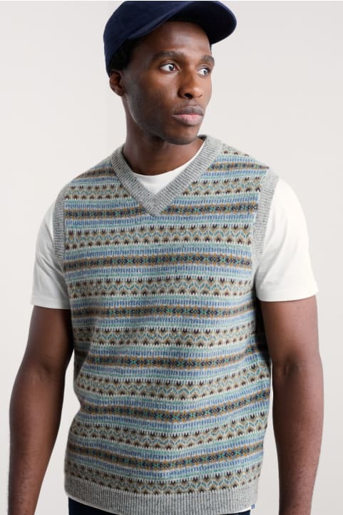 Men's Fair Isle Walt Vest
