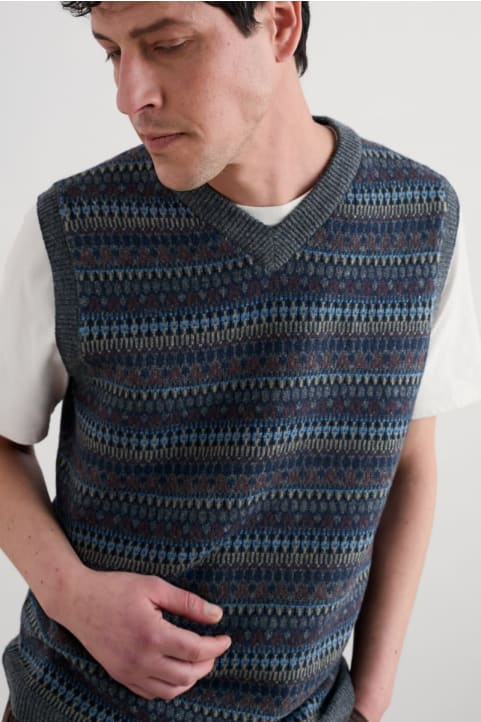 Men's Fair Isle Walt Vest