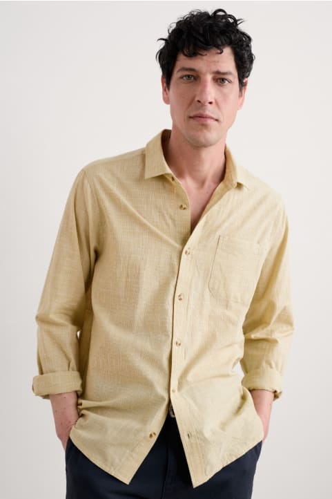 Men's Cartographer Houndstooth Shirt (GOTS) Image