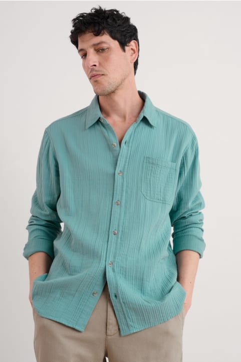 Men's Kettle Double Gauze Shirt (GOTS) Image