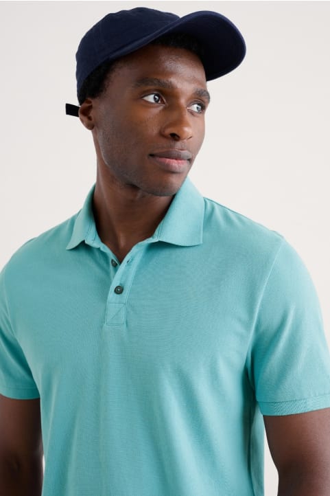 Men's Balefire Polo in GOTS-Certified Organic Cotton Jersey