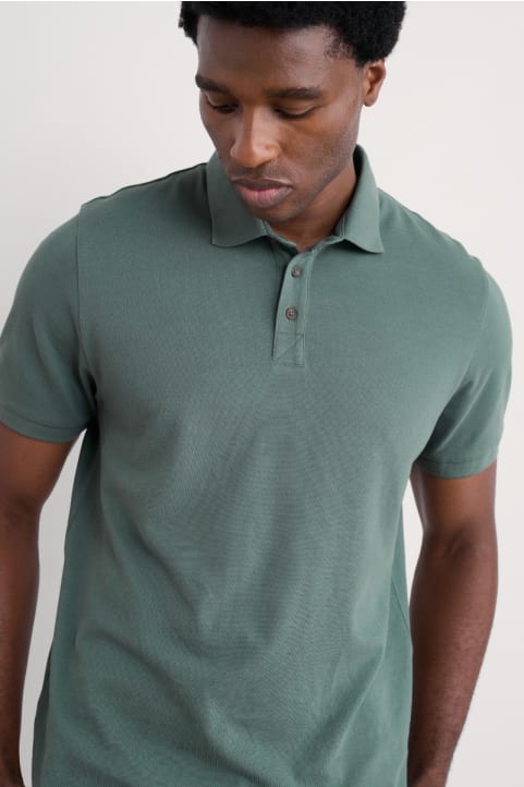 Men's Balefire Polo in GOTS-Certified Organic Cotton Jersey