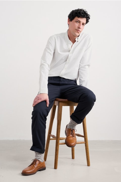 Men's Jenken Striped Oxford Shirt