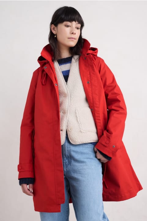 Cloudburst Waterproof Mac Model Image