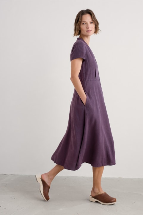 Carved Wood Midi Dress Image