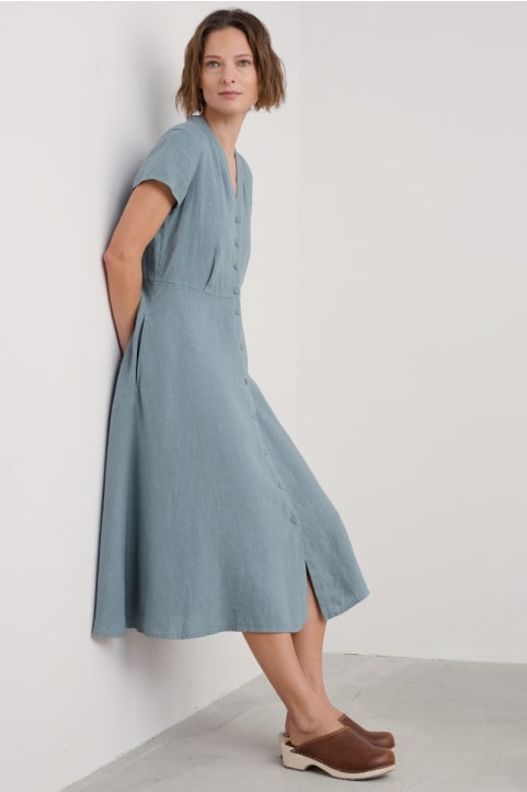Carved Wood Midi Dress Image