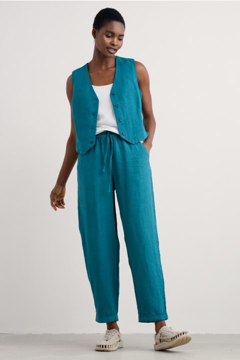 Dipping Sun Linen Trousers