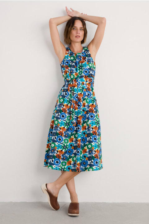 Belle Fit-and-flare Midi Dress
