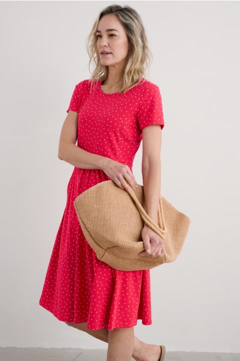 April Short Sleeve Dress Image