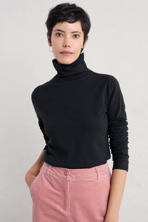 Landing Roll Neck Top (GOTS) Image