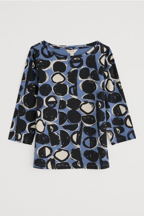 Easel 3/4 Sleeve Top in GOTS-Certified Organic Cotton Jersey