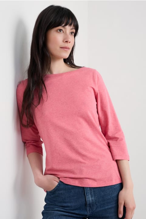 Easel 3/4 Sleeve Top in GOTS-Certified Organic Cotton Jersey