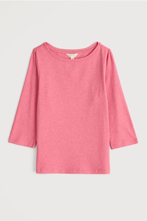 Easel 3/4 Sleeve Top in GOTS-Certified Organic Cotton Jersey