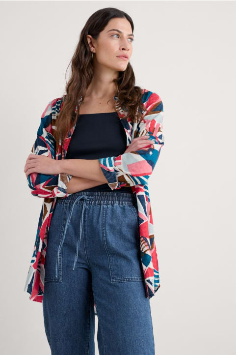 Wren Flutter Longline Shirt Image