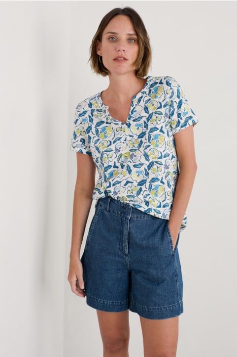 Waterflow Short Sleeve Top