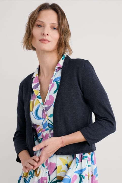 Vanessa Knitted Cardigan in GOTS-Certified Organic Cotton Image