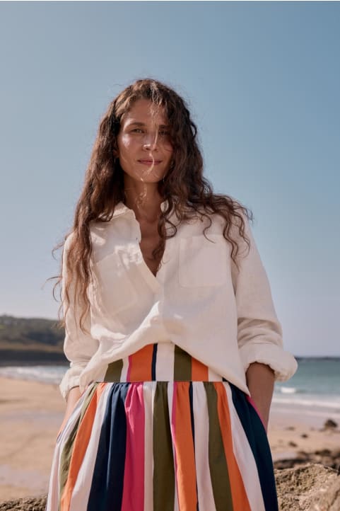 Hazel Branch Linen Shirt Image