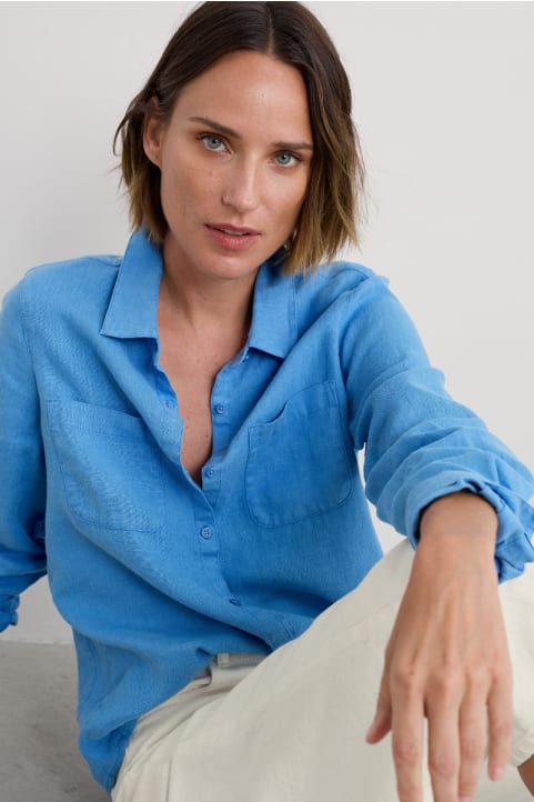 Hazel Branch Linen Shirt