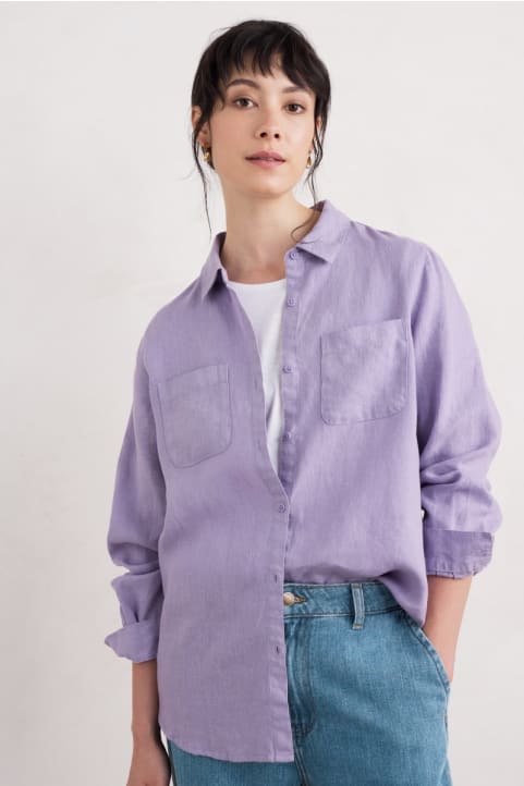 Hazel Branch Linen Shirt Image