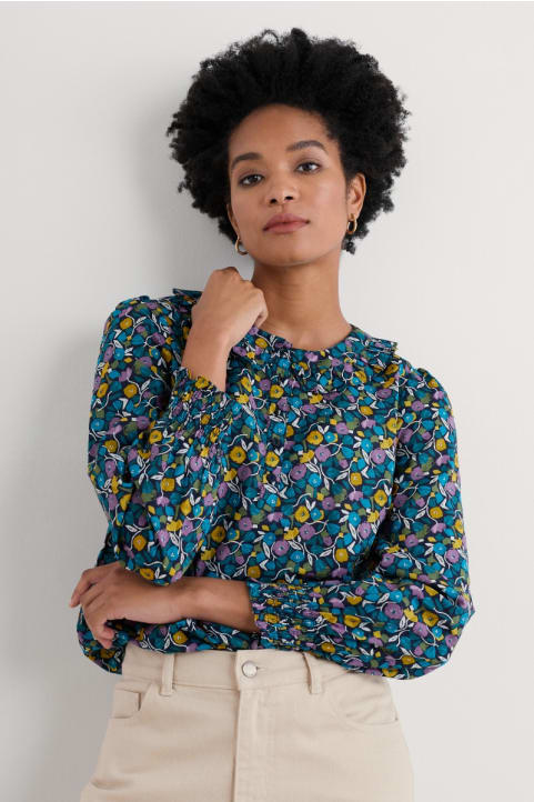 Last Leaf Printed Organic Cotton Top (GOTS) Image
