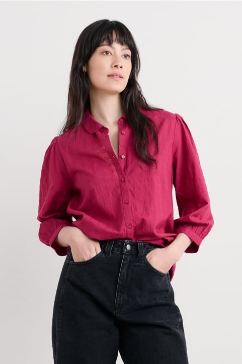 Hope Cottage Organic Cotton Check Blouse