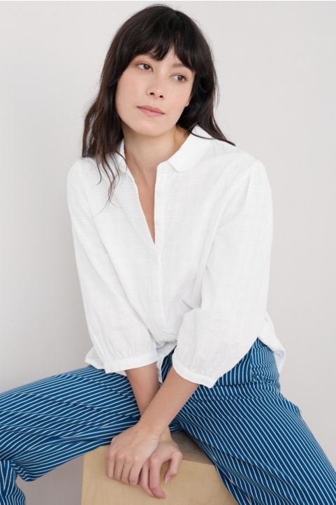 Hope Cottage Organic Cotton Check Blouse Image