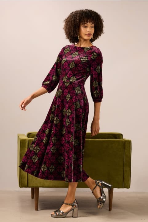 Oak Cottage Velvet Dress