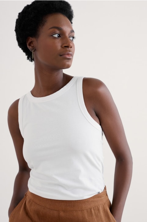 Wild Plain Organic Cotton Racerback Vest (GOTS) Image
