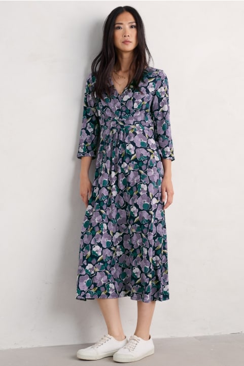 Chapelle 3/4 Sleeve Jersey Dress (GOTS) Image